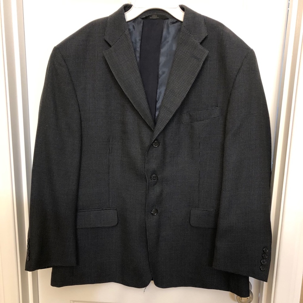 Man dark blue jacket